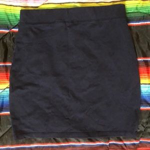 Navy Blue Tight Mini Skirt